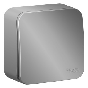 Выключатель 1 кл. 10А, Алюминий, Blanca SE BLNVA101013