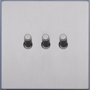 Выключатель тумблерный 3 кл. (внутренний монт.), Никель, Castilla Salvador SJAN55BC3