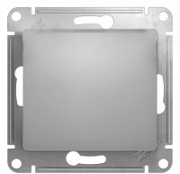 Выключатель 1 кл., Алюминий, Glossa SE GSL000311