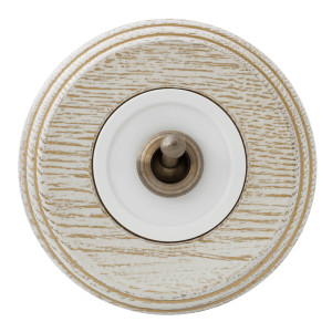 Выключатель тумблерный 1 кл. проходной (внутренний монт.), Белый, Salvador CL41WT