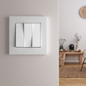 Выключатель 3 кл., Белый, Werkel W1130001