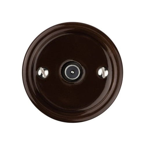 Розетка керамика телев. TV, Коричневый, Болонь TDM ELECTRIC SQ1820-0453