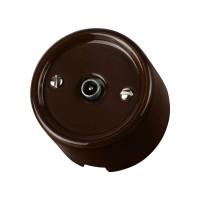 Розетка керамика телев. TV, Коричневый, Болонь TDM ELECTRIC SQ1820-0453
