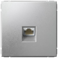 Розетка компьютерная RJ45 Cat. 6e, Алюминий, ArtGallery SE GAL000386