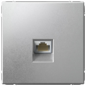 Розетка компьютерная RJ45 Cat. 6e, Алюминий, ArtGallery SE GAL000386