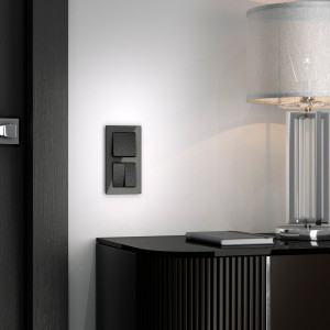 Выключатель 1 кл., Hammer черный, Werkel W1210008