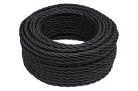 Ретро провод витой 3x2,5 Черный матовый, Jantera JTW.732.TM01.050
