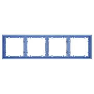 Рамка 4 местная, пластик, Деним, Voltum S70 VLS100415
