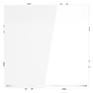 Выключатель проходной 1кл. с подсв., Белый глянцевый, Voltum S70 VLS010401