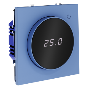 Терморегулятор электронный с индикацией и датчиком, для теплого пола, Деним, VOLTUM S70 VLS070115