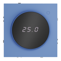 Терморегулятор электронный с индикацией и датчиком, для теплого пола, Деним, VOLTUM S70 VLS070115