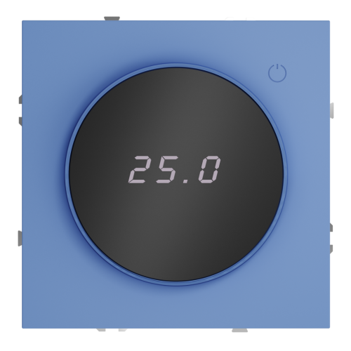 Терморегулятор электронный с индикацией и датчиком, для теплого пола, Деним, VOLTUM S70 VLS070115