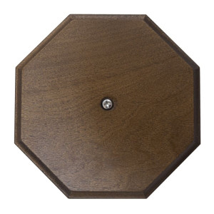 Распаечная коробка пластик D105X50, квадратная, Белый/Дуб коричневый Salvador PL.BOX.2WT.DK