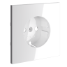 Лицевая панель для розетки с З/К, Белый матовый, S70 Voltum VLS000602