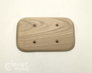 Накладка 2 местная межблокхаусная деревянная 154x88, Clever Wood