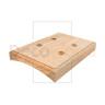 Накладка 1.5 местная деревянная на бревно D260 мм, ясень без тонировки, DecoWood ОМ1.5-260