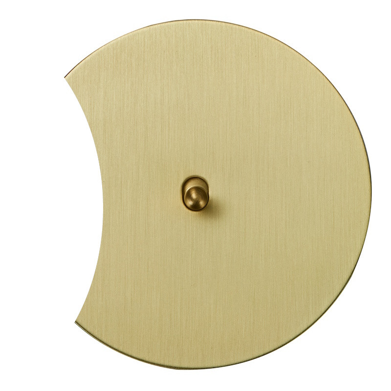 Выключатель тумблерный 1 кл. (внутренний монт.) капля дополнит., Золото, Аrt Salvador EU040204A01