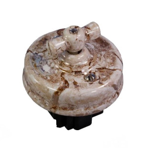 Выключатель керамика 2 кл. проходной (4 положения), мрамор Retrika Ideal R1-SW-26