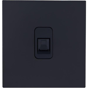 Розетка компьютерная RJ45 (внутренний монт.), Черная, Leon Salvador SBAN11A1A13 Розетка компьютерная RJ45 (внутренний монт.), Черная, Leon Salvador SBAN11A1A13