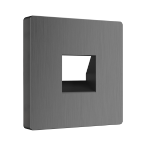 Накладка на механизм розетки комп. RJ45 и телеф. RJ11, Графит рифленый, Werkel WL04-RJ-11-CP