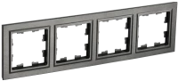 Рамка 4 местная, Темная бронза, Brite IEK BR-M42-K45