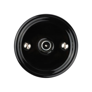 Розетка керамика телев. TV, Черный, Болонь TDM ELECTRIC SQ1820-0253