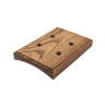 Накладка 1,5 местная деревянная на бревно D260 мм, ясень в масле, DecoWood ОММ1,5-260