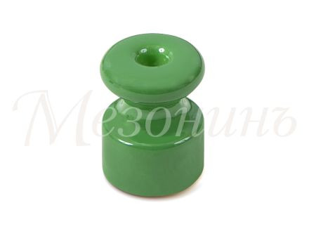 Кабельный изолятор керамика, зеленый, ТМ МезонинЪ GE70025-10