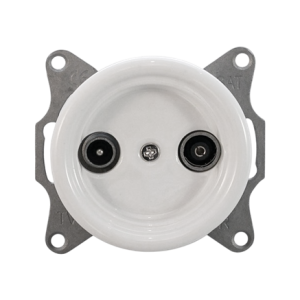 Розетка керамика телевизионная TV, Белый, Retrika Colony H01-01