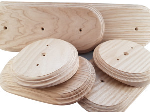 Накладка 3 местная деревянная 110x270 на бревно D280, Leanza РДФ3-280