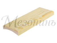 Накладка 3 местная Классика деревянная 255х90х20 на бревно D240-260, ТД МезонинЪ GE70794-00