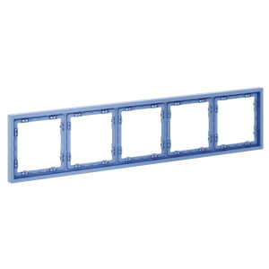 Рамка 5 местная, пластик, Деним, Voltum S70 VLS100515