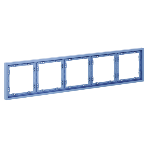 Рамка 5 местная, пластик, Деним, Voltum S70 VLS100515