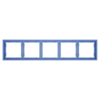 Рамка 5 местная, пластик, Деним, Voltum S70 VLS100515