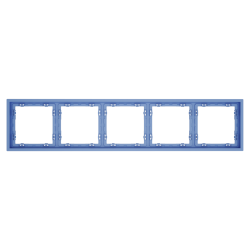 Рамка 5 местная, пластик, Деним, Voltum S70 VLS100515