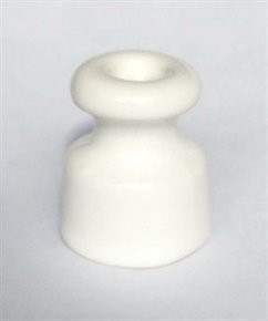 Керамический изолятор 20х24 мм, цв. белый, Арбат Interior Electric ISWHT2420