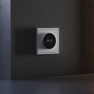 Терморегулятор электронный с индикацией и датчиком, для теплого пола, Серый, VOLTUM S70 VLS070116