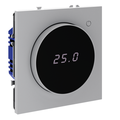 Терморегулятор электронный с индикацией и датчиком, для теплого пола, Серый, VOLTUM S70 VLS070116