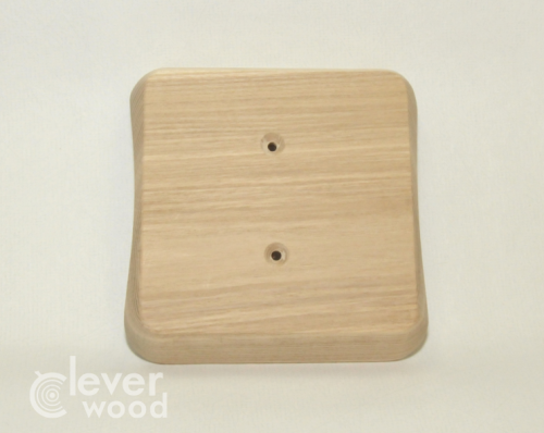 Накладка деревянная 109x109 для светильников на бревно, Clever Wood