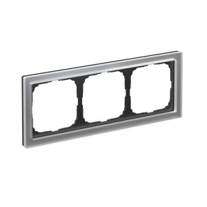 Рамка 3 местная, натуральное стекло, Алюминий, ArtGallery SE GAL320303