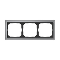 Рамка 3 местная, натуральное стекло, Алюминий, ArtGallery SE GAL320303