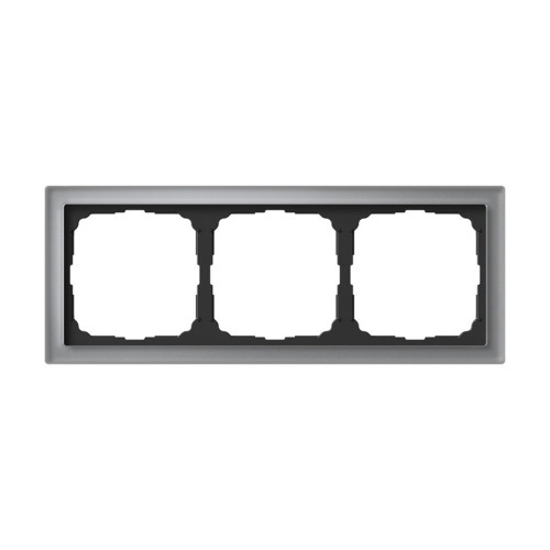 Рамка 3 местная, натуральное стекло, Алюминий, ArtGallery SE GAL320303