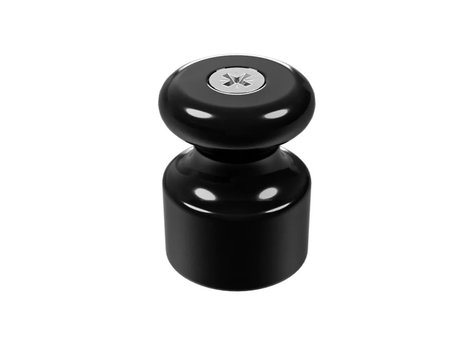 Кабельный изолятор керамика с саморезом, Черный, ТМ МезонинЪ GE70027-05