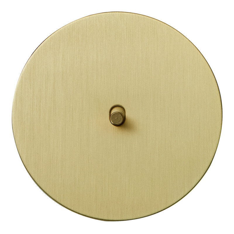 Выключатель тумблерный 1 кл. (внутренний монт.) цилиндр, Золото, Аrt Salvador EU040104B01