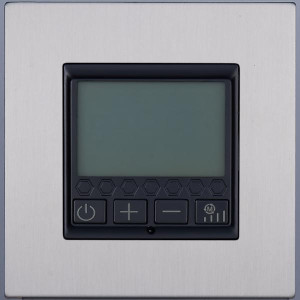 Терморегулятор теплого пола электронный, Никель, Asturias Salvador SJAN55CC16