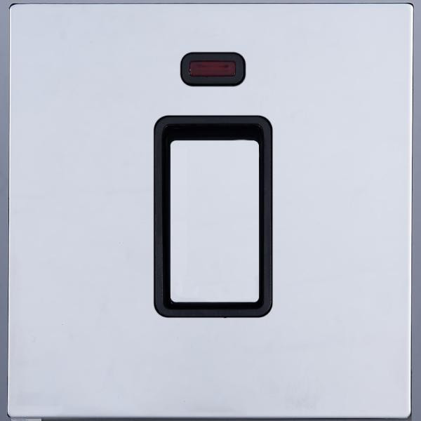 Кнопка без фиксации, Хром, Toledo Salvador SJAN77EC7