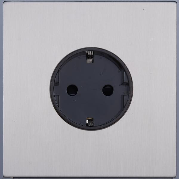 Розетка с З/К (внутренний монт.), Никель, Asturias Salvador SJAN55CC10