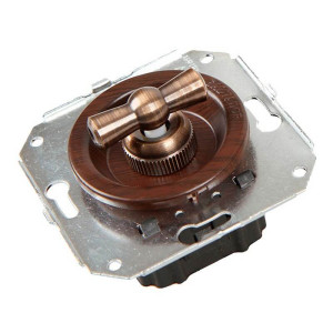 Выключатель поворотный на 4 положения (внутренний монт.), Вишня, Salvador CL21CH