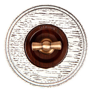 Выключатель поворотный на 4 положения (внутренний монт.), Вишня, Salvador CL21CH