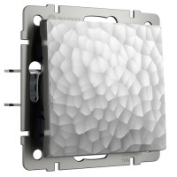 Выключатель 1 кл. проходной, Hammer серебряный, Werkel W1212006